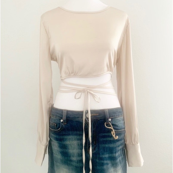 Sans Souci Women’s Wrap Crop Top - Picture 1 of 7